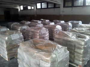 Material Tribet prepared to loading