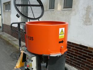 Forced-action mixer for correct mixing the materials TRIBET