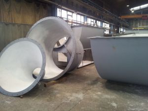 Applications of materials TRIBET in suction plants (piping)